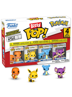 Фигурка Funko Bitty POP! Pokemon Charmander+Jolteon+Lapras+Rattata 4PK 81133
