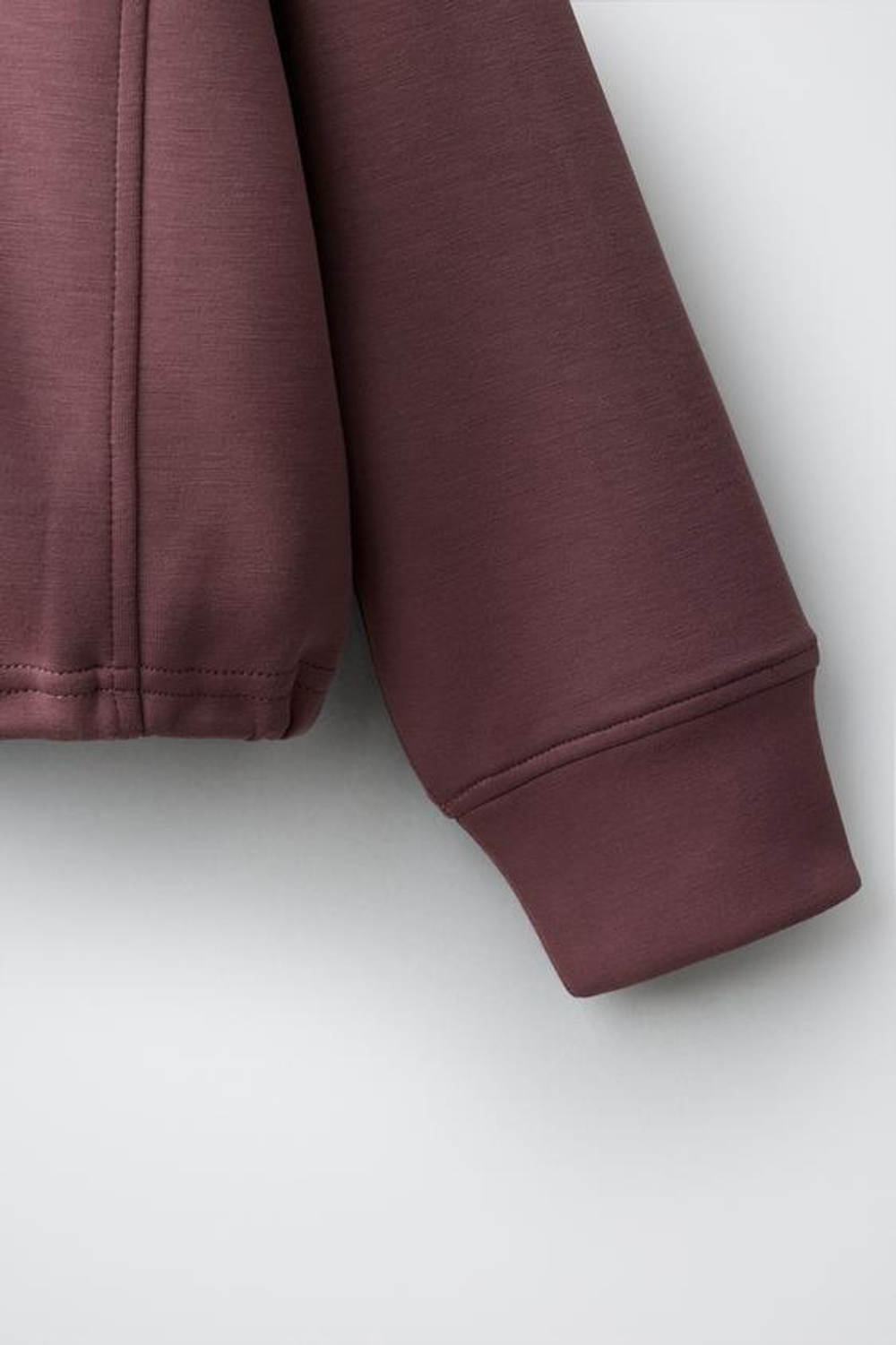 ZARA СПОРТИВНАЯ КУРТКА С КАПЮШОНОМ, ЦВЕТ РОЗОВОГО ДЕРЕВА