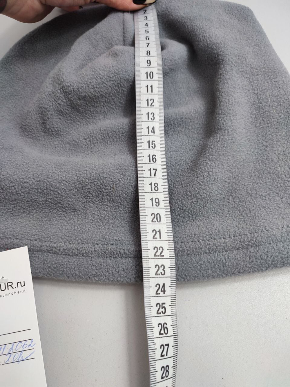 Шапка серая флисовая