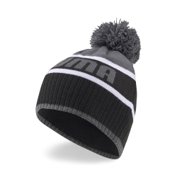 Шапка спортивная PUMA Pom Beanie, 02403901, черно-серый