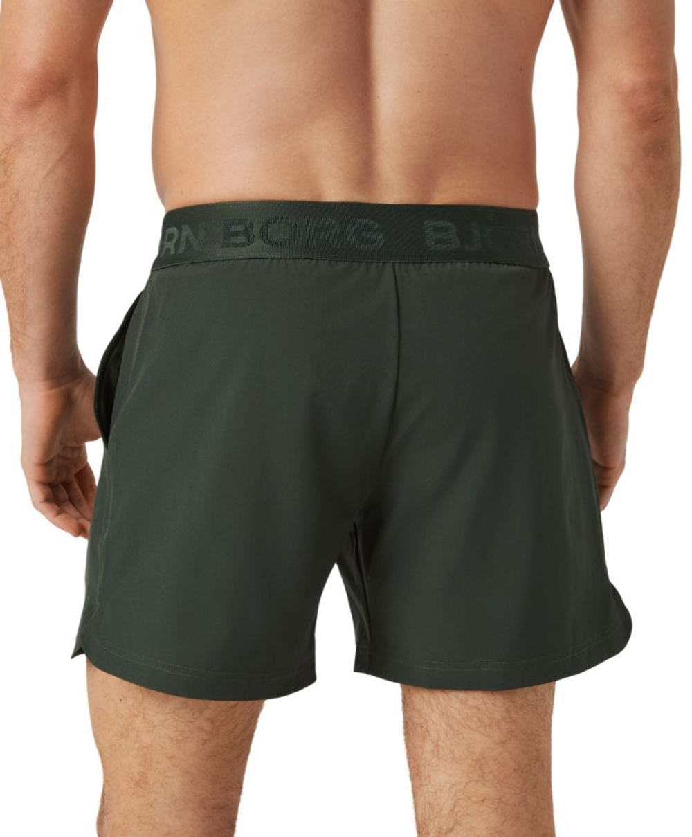 Мужские теннисные шорты Björn Borg Short - зеленый