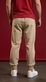 Джоггеры с вышивкой "ЯМАЛ" бежевые