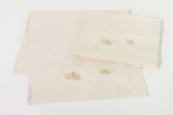 Полотенце 30х46 Devilla Palma Бабочки экрю