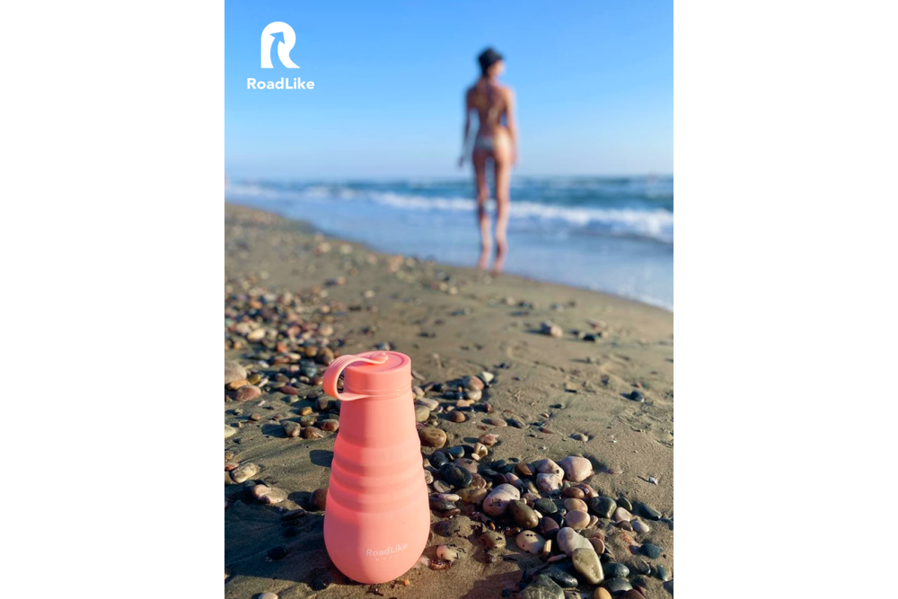 Бутылка складная RoadLike Mojo 500мл, коралл