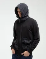 Худи We Don’t Care Rolled Up Zip Hoodie Black