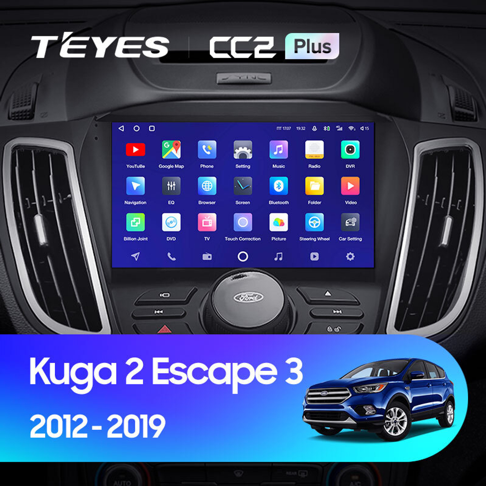 Teyes CC2 Plus 9"для Ford Kuga 2, Escape 3 2012-2019