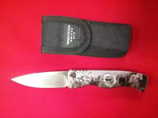 Складной нож Pro -Tech TR-2-Ghost Rider Bruce Shaw, PR/TR-2-GR-S c клинком из стали 154CM, рукоять алюминий