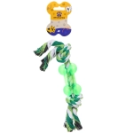 Игрушка - канат для собак мелких и средних пород «ЗУБОЧИСТКА», цвет зелёный, 25см / 90гр (лейбл)