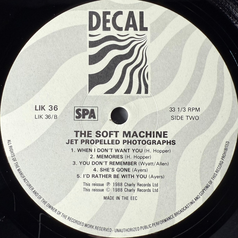 The Soft Machine ‎– Jet-Propelled Photographs (Европа 1988г.)