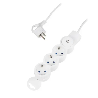 Удлинитель ФАZA с заземлением и выключением 3 гнезда 1,5 метра FW-03-150