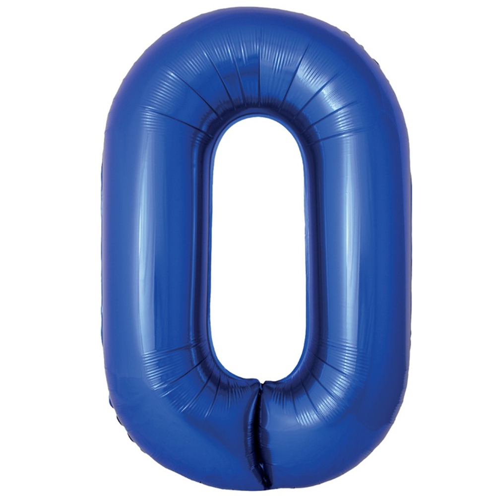 Фольгированные цифры, в глубоком синем цвете, 102 см