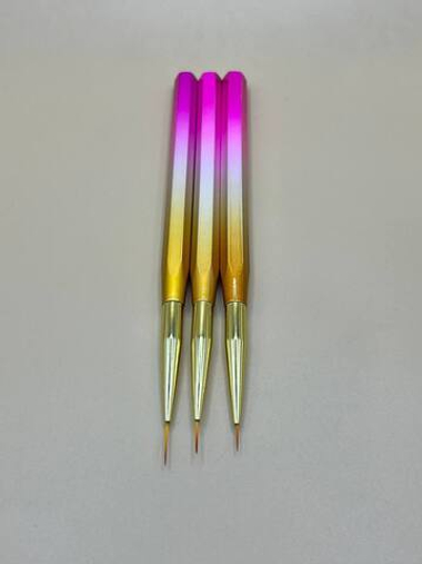 Набор кистей для дизайна 3 шт