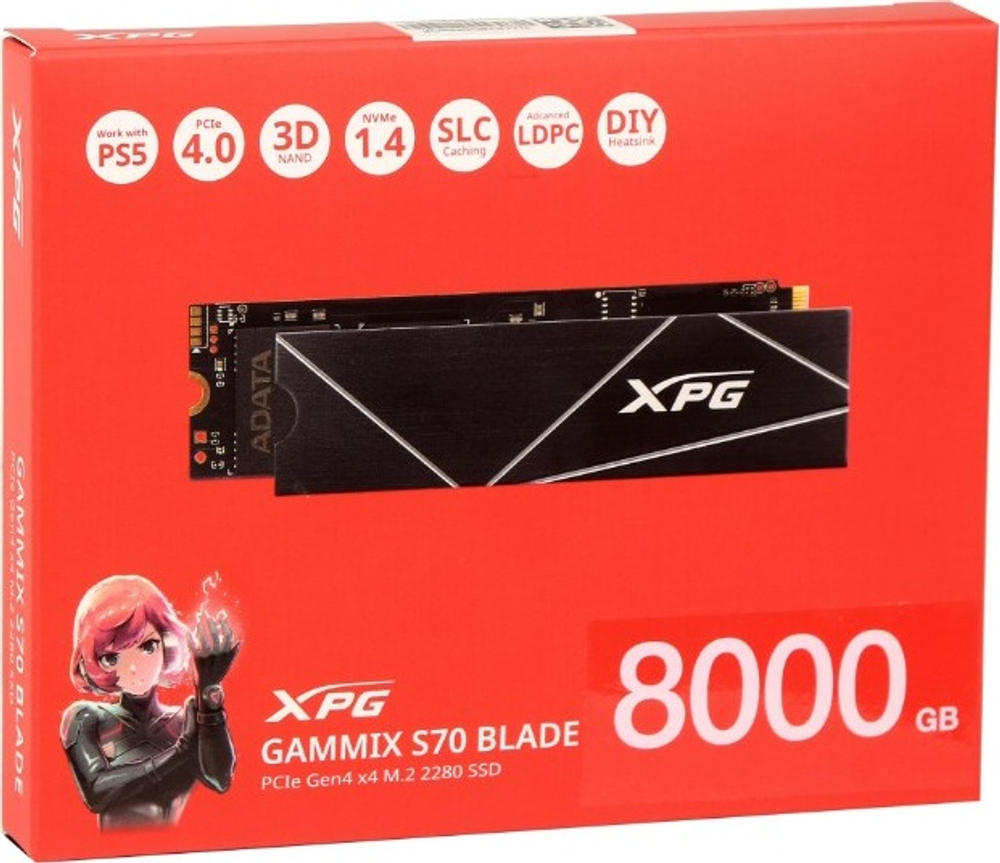 SSD ADATA AGAMMIXS70B-8000G-CS 8000 Гб