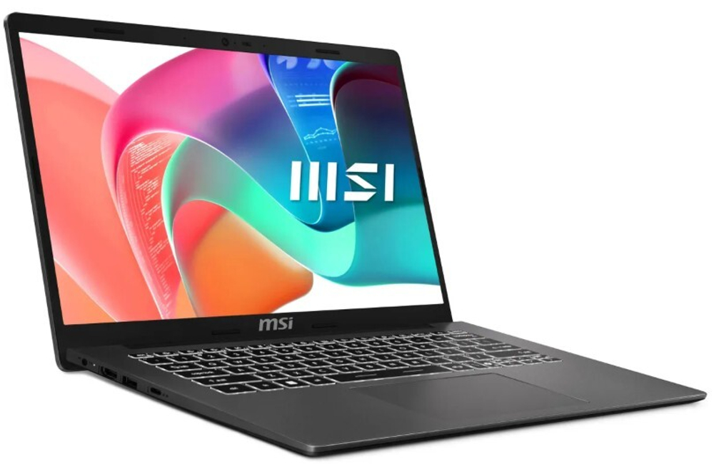 Ноутбук  MSI Modern 14 F13MG 14 ", Core i5, 16 Гб RAM, 512 Гб SSD, Iris Xe Graphics, Серый