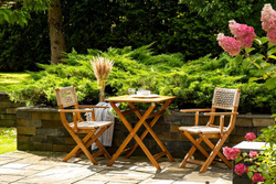 Стул из акации CALISTO складной с подлокотниками