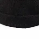 Докер Якорь Портовой пальтовый черная Альпака Сури / шерсть