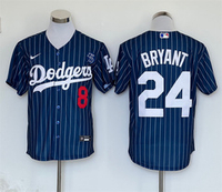 Баскетбольная джерси Кобе Брайанта в стиле MLB с рукавами LA Dodgers
