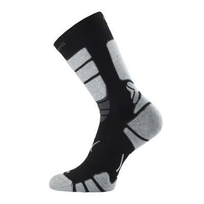 Носки Lasting ILR 908, coolmax+polyamide, черный с серыми вставками, размер XL, ILR908XL