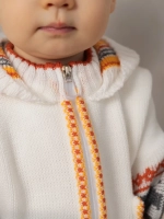 Вязаный комбинезон для новорожденных и малышей на молнии