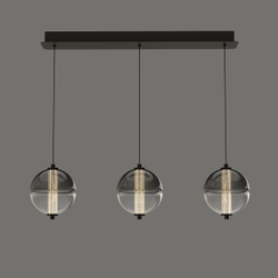 Подвесной светильник MD24022079-3B black/smoky