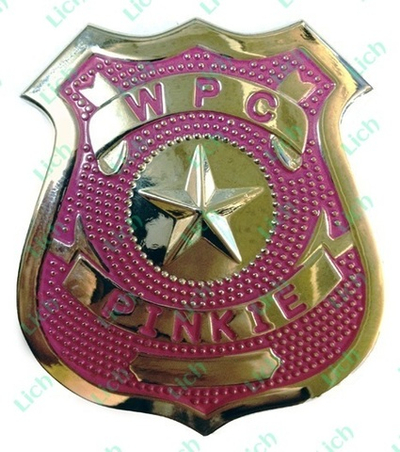 Значок Police Badge pink