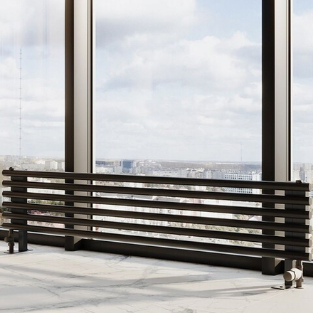 Радиатор трубчатый Guardo Torre 3D-1500-06 NK-GOR-FL R9005(M) черный матовый