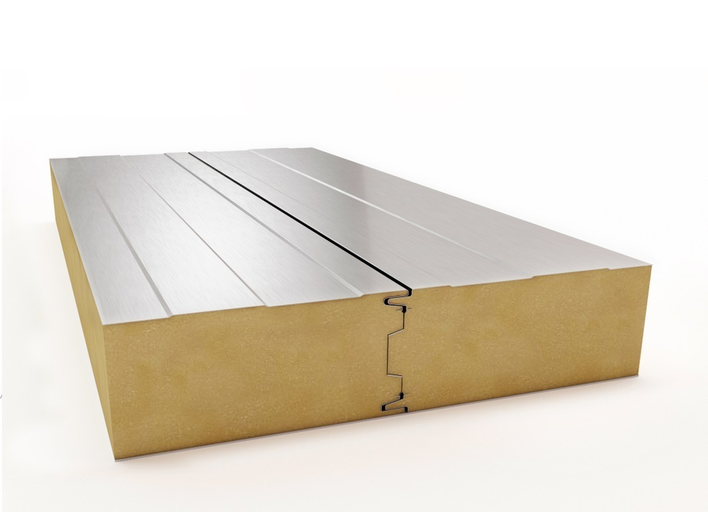 Стеновая сэндвич панель без замков 140 мм