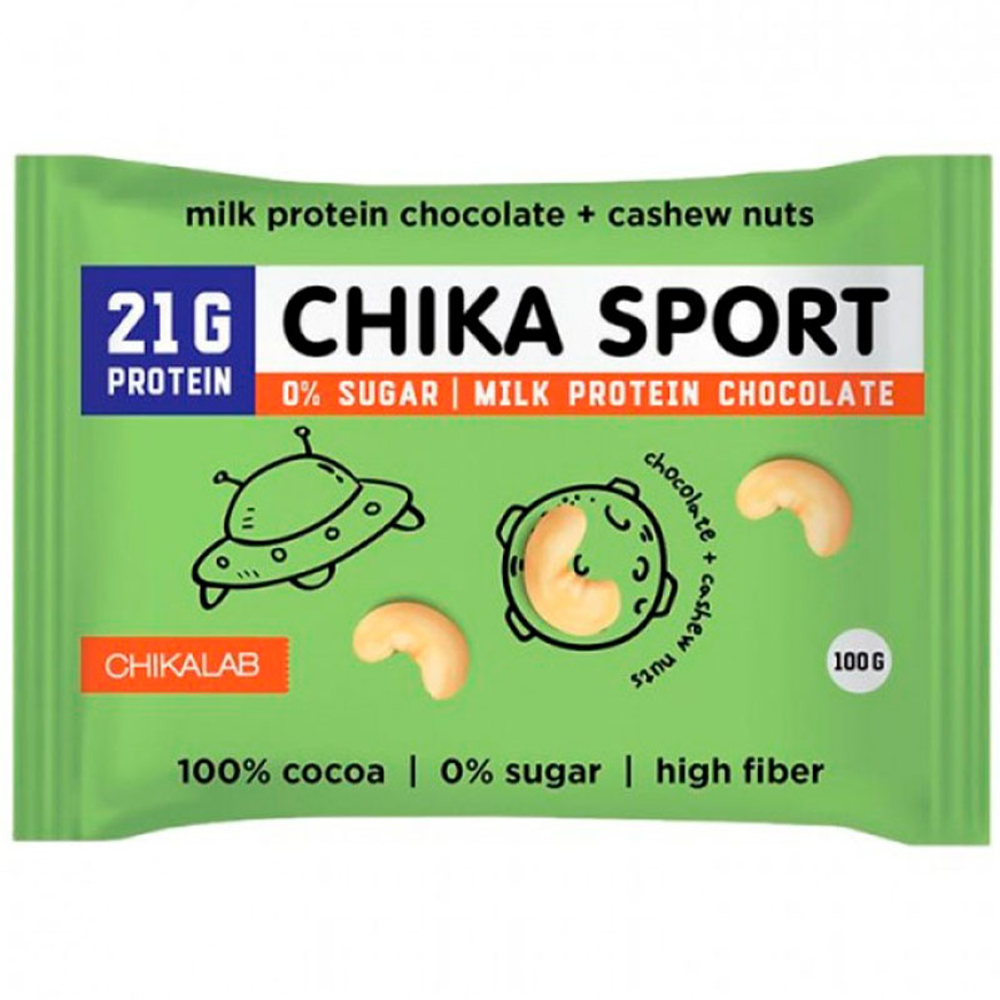 ChikaLab Шоколад Молочный С Кешью (100 гр.)