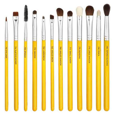 Bdellium Tools, Studio Line, набор кисточек для глаз и чехол, в комплект входит 12 предметов