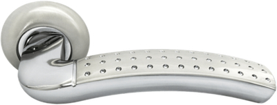 Ручка дверная RAP 7 никель белый/хром