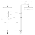 Душевая система без смесителя T20002RM300