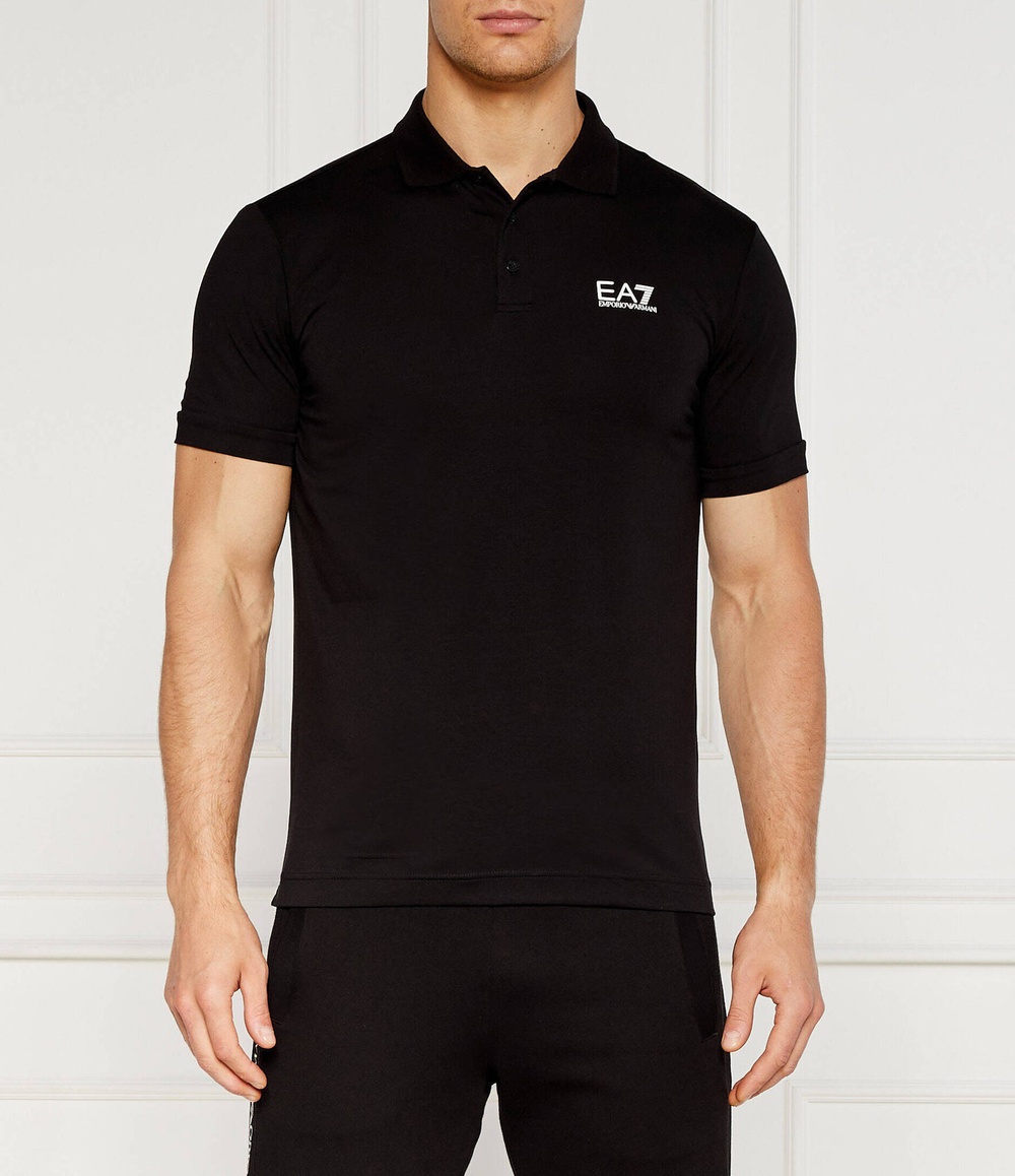 Поло EA7 - черный(8NPF14 PJVQZ)