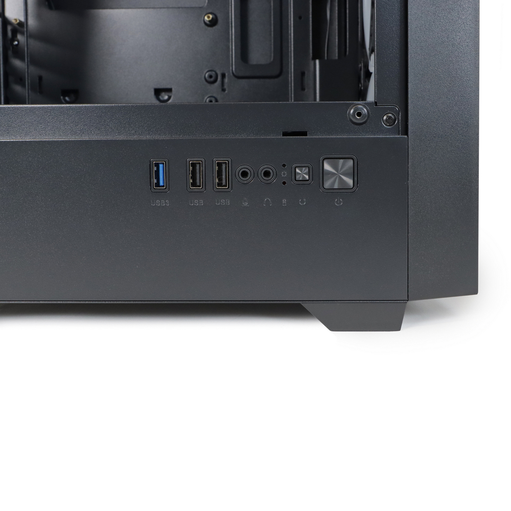 Корпус BaseTech eXtreme GFX-06, Без БП, mATX, чёрный, 4xARGB FAN, 2xUSB2, 1xUSB3, бок: закалённое стекло (BT-GFX-06-MESH-4F-ARGB)