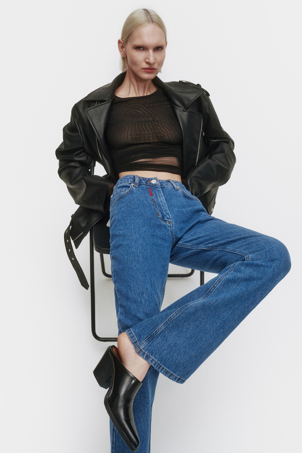 Джинсы женские bootcut синие Woman Jeans Bootcut Dark blue