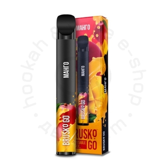 Одноразовая ЭС Brusko Go, до 800 затяжек, Манго со льдом, №20