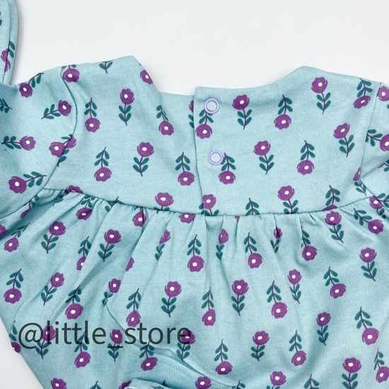 Платье хлопковое, Бирюзовое