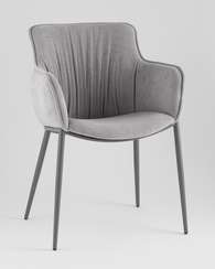 Стул Твигги велюр серый, каркас серый