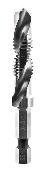 Сверло метчик М10, хвостовик HEX 1/4' Практика (1,5х72мм)