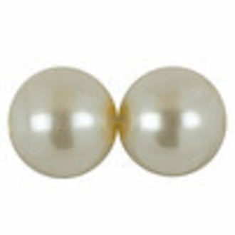 Бусина стеклянная "Zlatka"  на подложке в пакете с европодвесом стекло №3 светло-кремовый