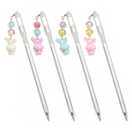 Ручка шариковая, Basir, синие чернила, серия "Зайчик", цветной корпус подвеской, 40 шт