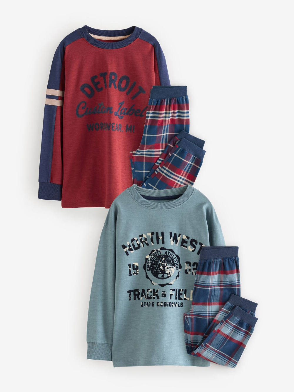 Пижама для мальчика Next K99-101, 2 шт., Бордовый, Синий