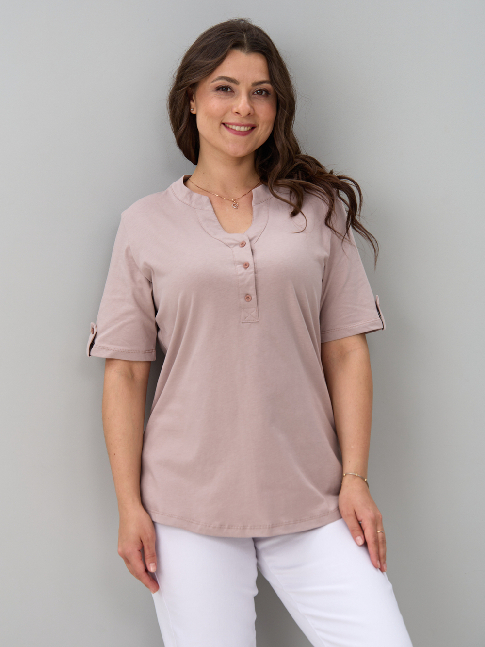 Блузка БЛ-122/бежевый