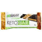 No Sugar Company, Keto Bar™, шоколад и арахисовая паста, 12 батончиков по 40 г