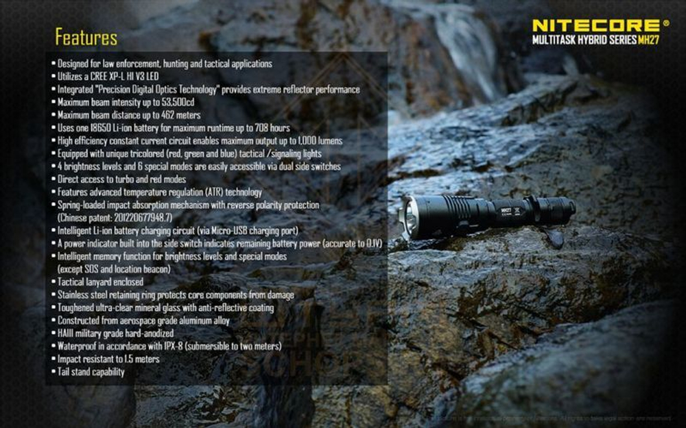 Фонарь Nitecore MH27