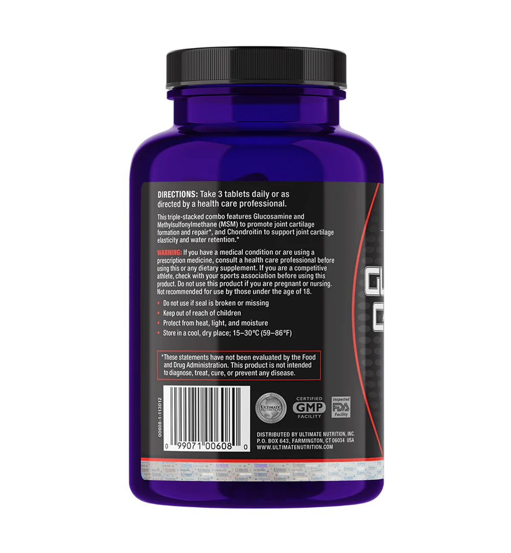 Ultimate Nutrition Glucosamine & Chondroitin & MSM 90 tablets , Хондроитин Глюкозамин и МСМ