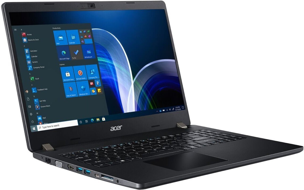 Ноутбук Acer TravelMate P2 TMP215-41-R74Q 15.6;(1920x1080)IPS/ Ryzen 3 PRO-4450U(2.5ГГц)/ 8Гб/ 512Gb SSD/ Iris Xe Graphics/ нет DVD/ Win10 Pro/ Черный