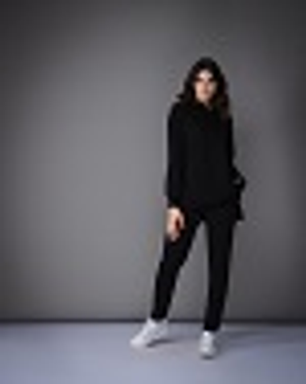 14-01-21 SS Спортивный костюм с брюками, черный XL