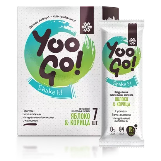 Питательный коктейль Яблоко и корица Yoo Gо