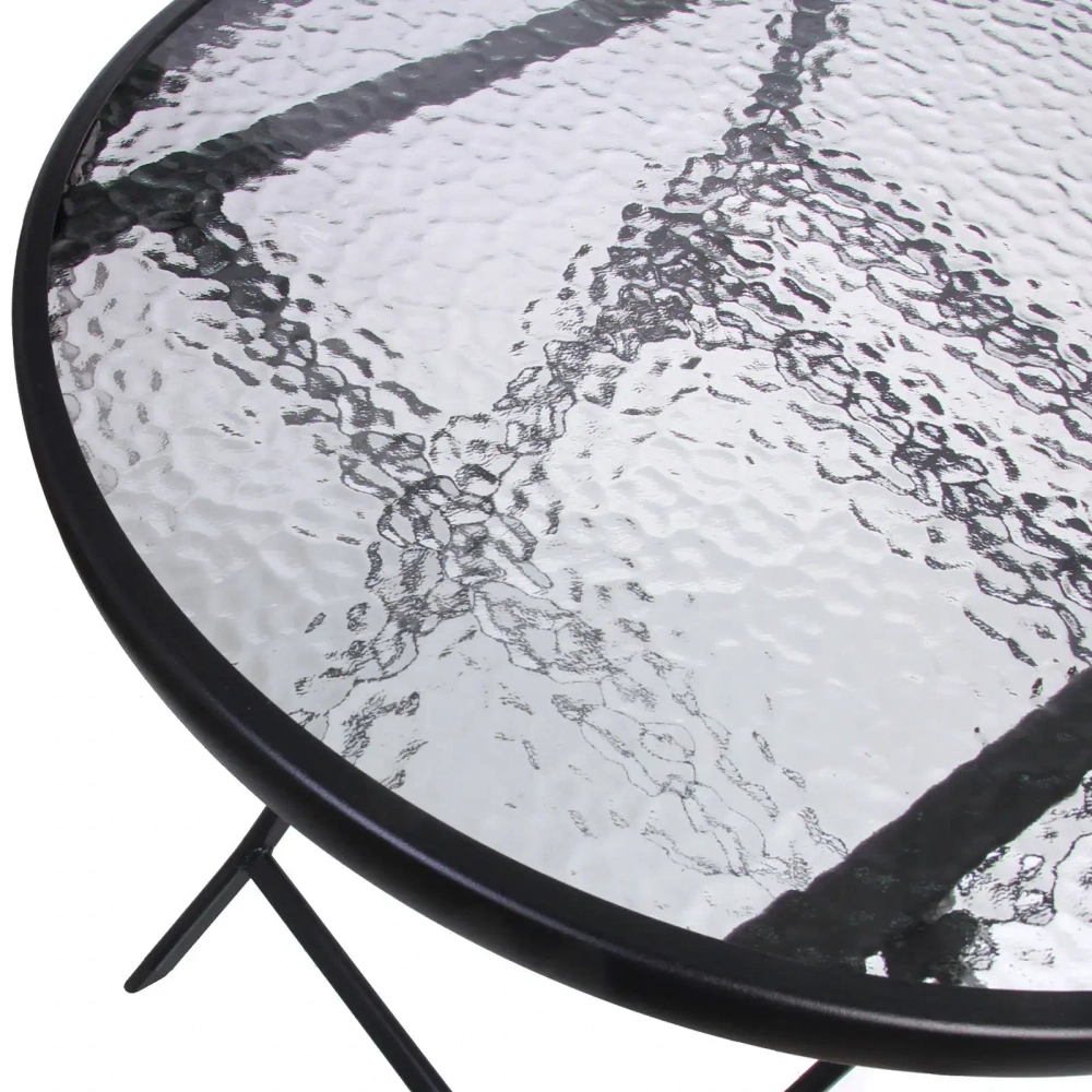 Стол складной круглый «Дачная симфония» DS-R60G, 60*70 см, черный