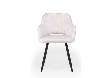 Стул на металлокаркасе Woodville Эолин 360 светло-бежевый (simple 011), черный, ножки черные